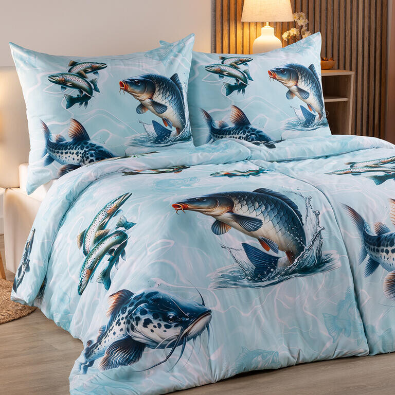 Ložní povlečení z mikrovlákna RYBY