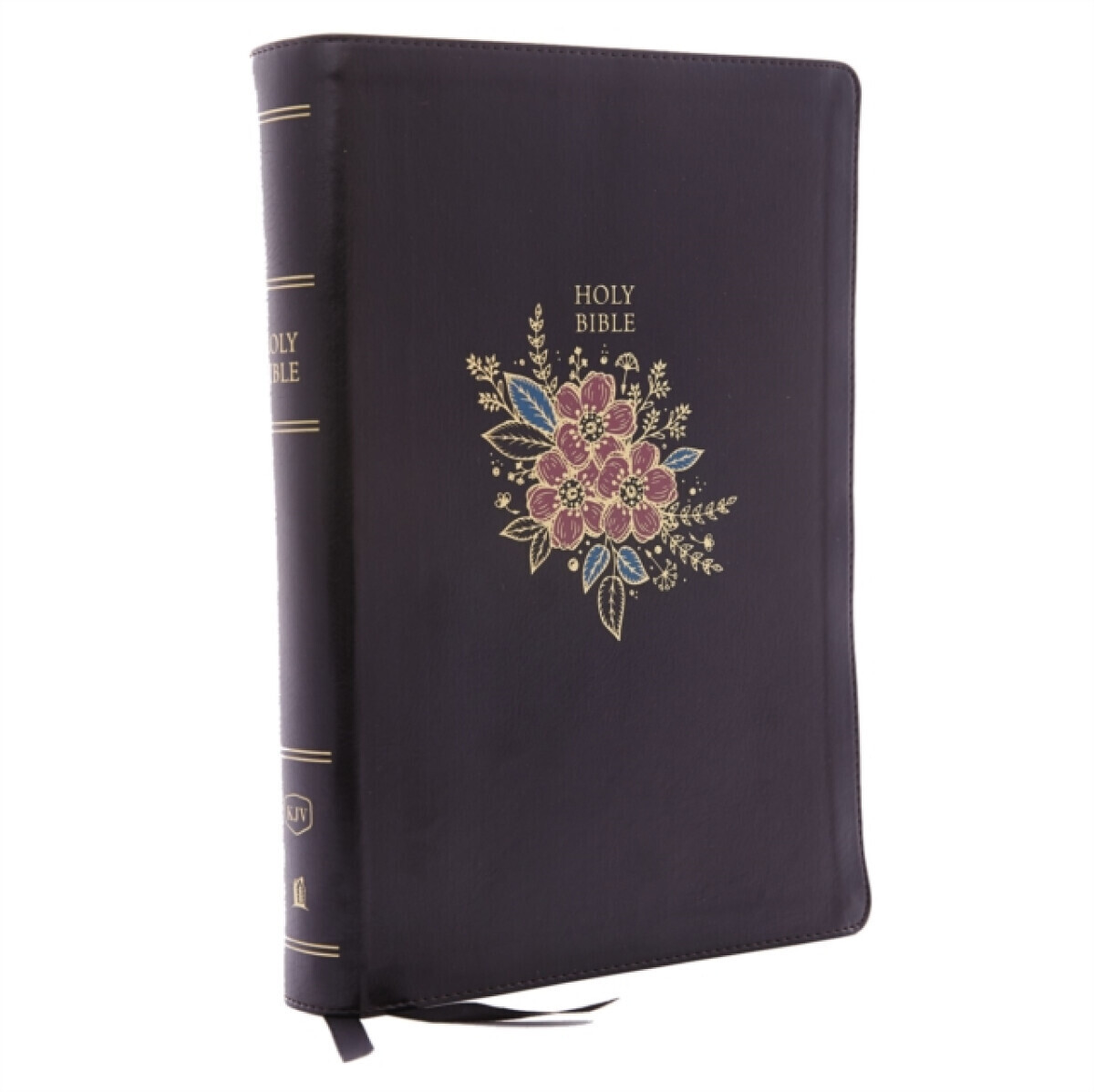KJV Holy Bible: Super Giant Print with 43,000 Cross References, Deluxe Black Floral Leathersoft, Red Letter, Comfort Print: King James Version - Thoma