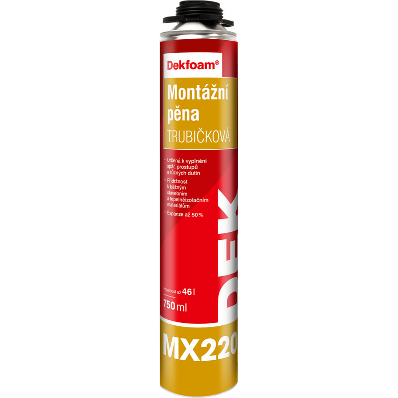 Pěna montážní MX220 DEKFOAM trubičková 750 ml