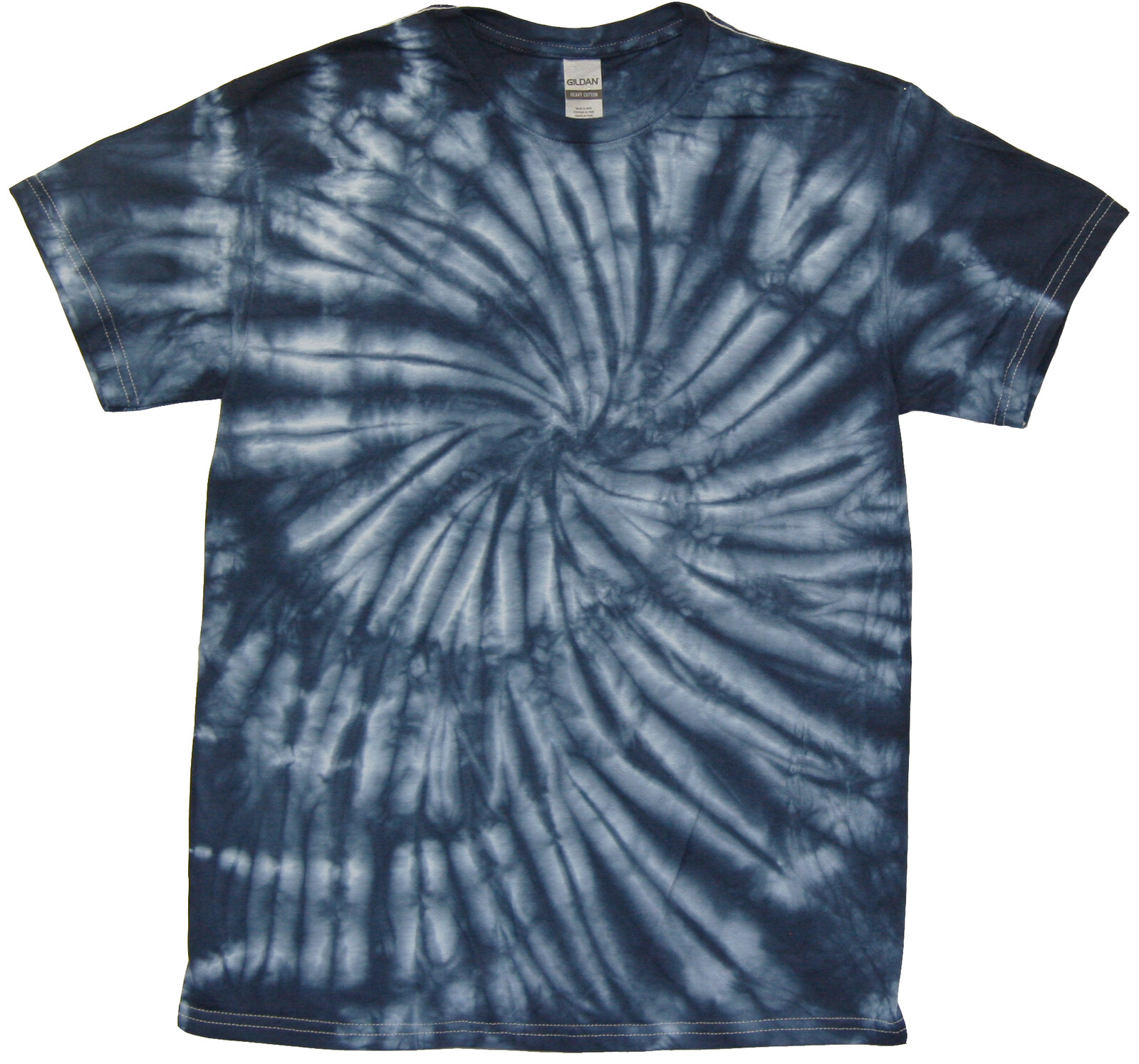 Tričko unisex The Mountain batikované Hurricane - navy-modré,