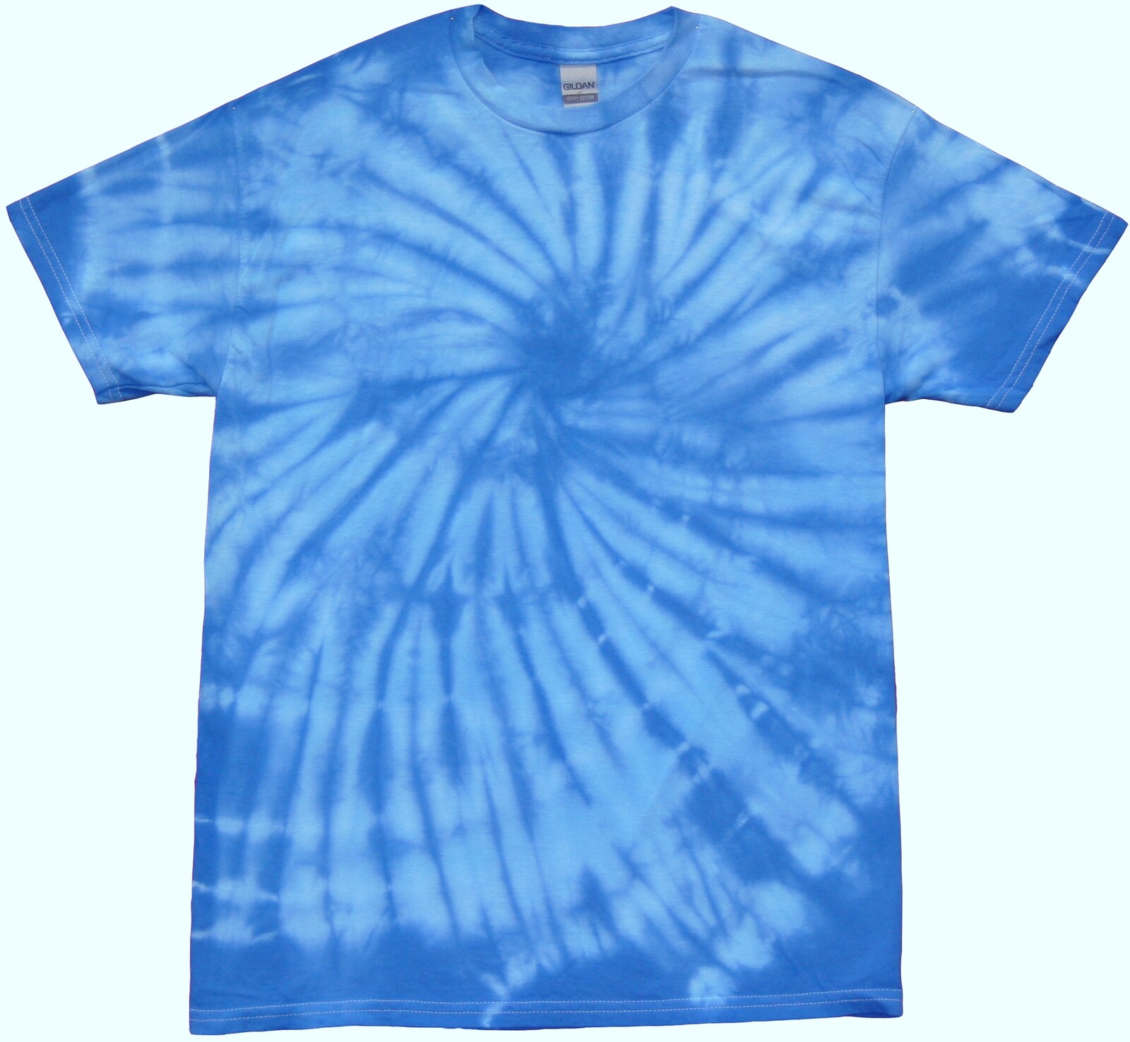 Tričko unisex The Mountain batikované Hurricane - modré-světle modré,