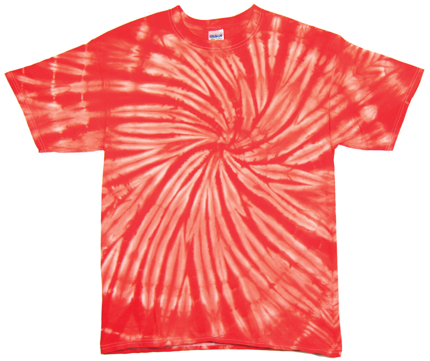 Tričko unisex The Mountain batikované Hurricane - oranžové-světle oranžové,