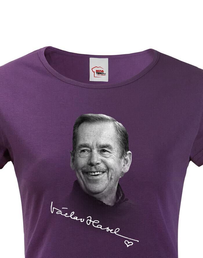 Dámské tričko s potiskem Václava Havla
