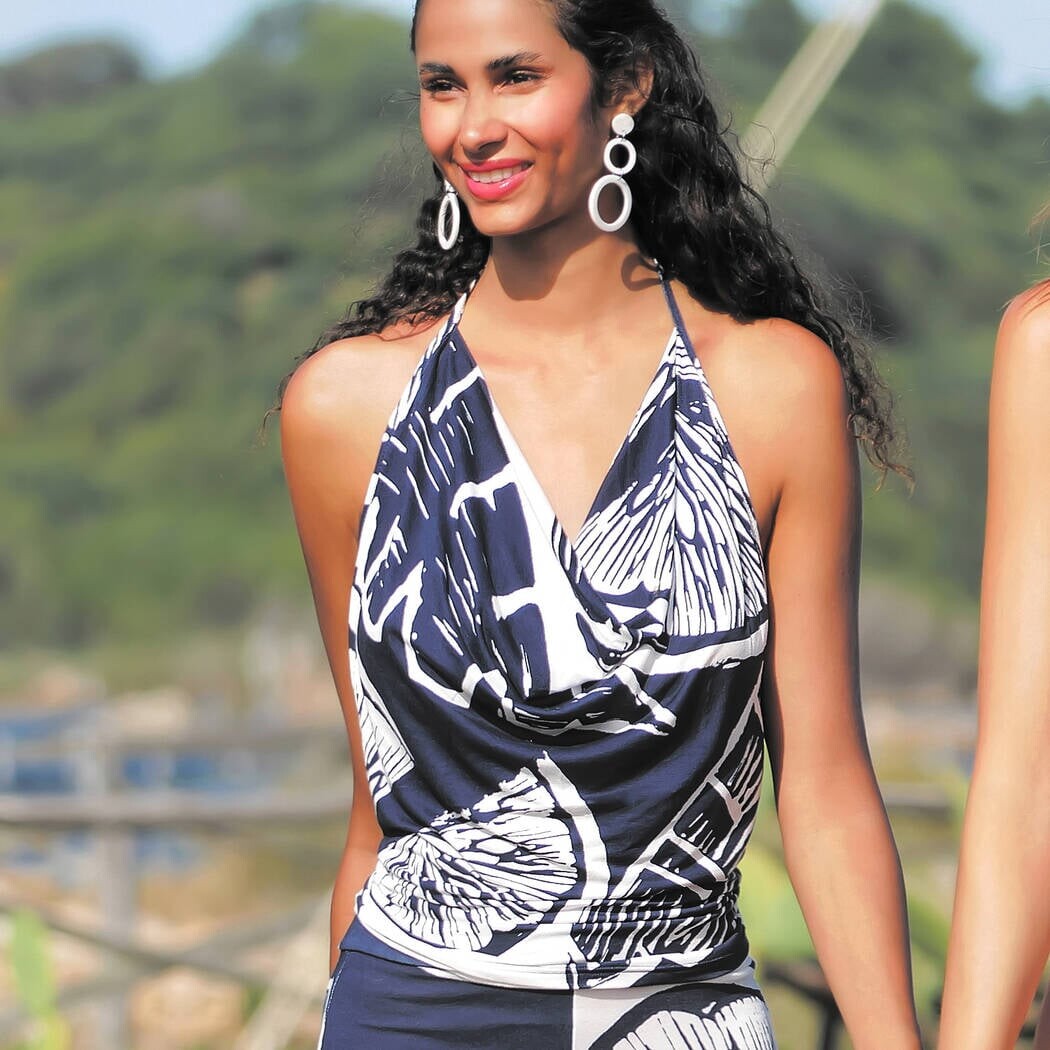 Top ANTIGEL (ESB41E2-21), Velikost S, Barva tmavě modrá