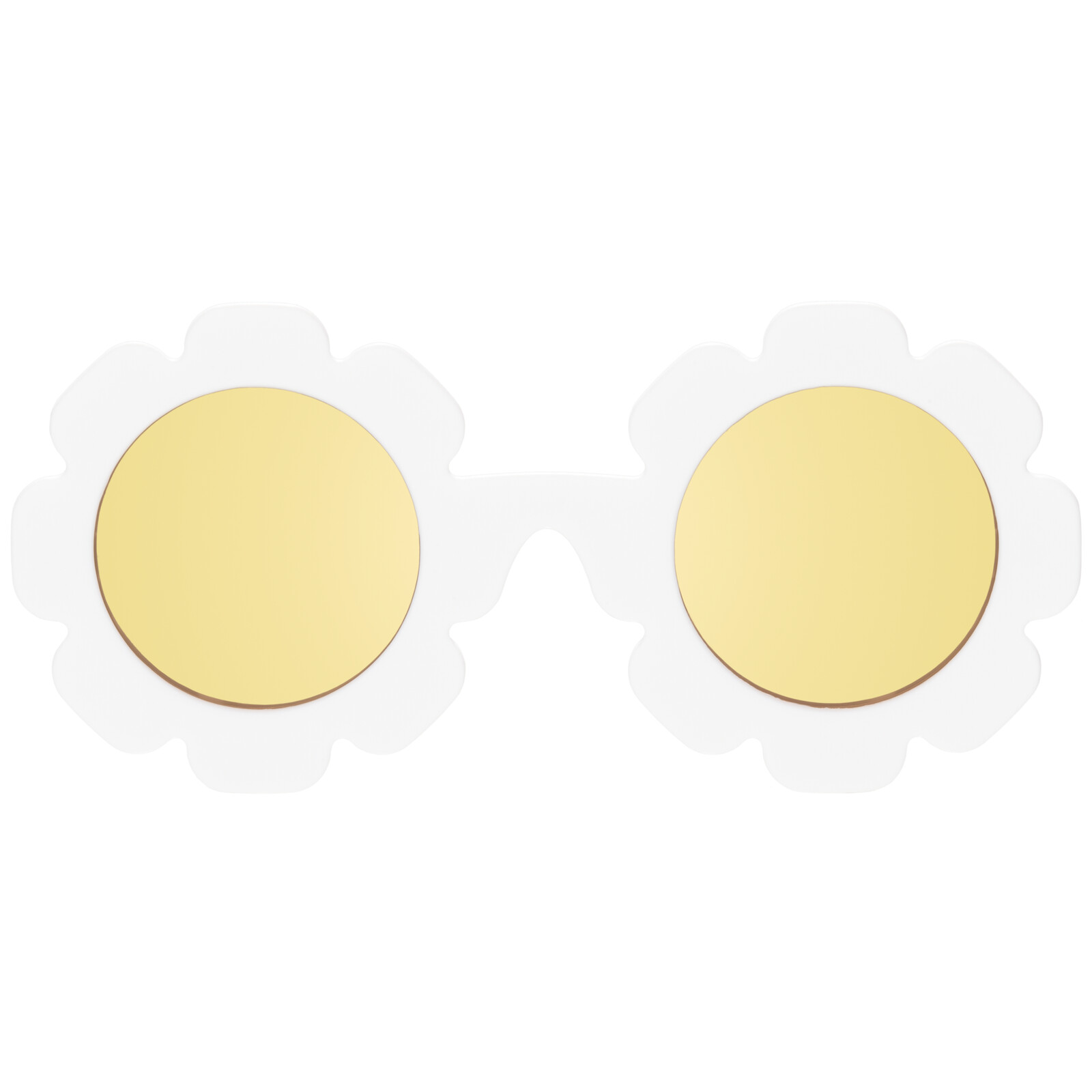 BABIATORS Polarized Flowers White Daisy, polarizační sluneční brýle bílo-žluté, 0-2 roky