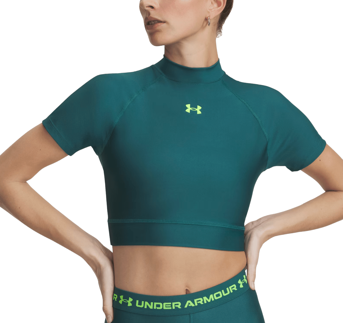 Triko Under Armour Under Armour HeatGear Crop Mock Women