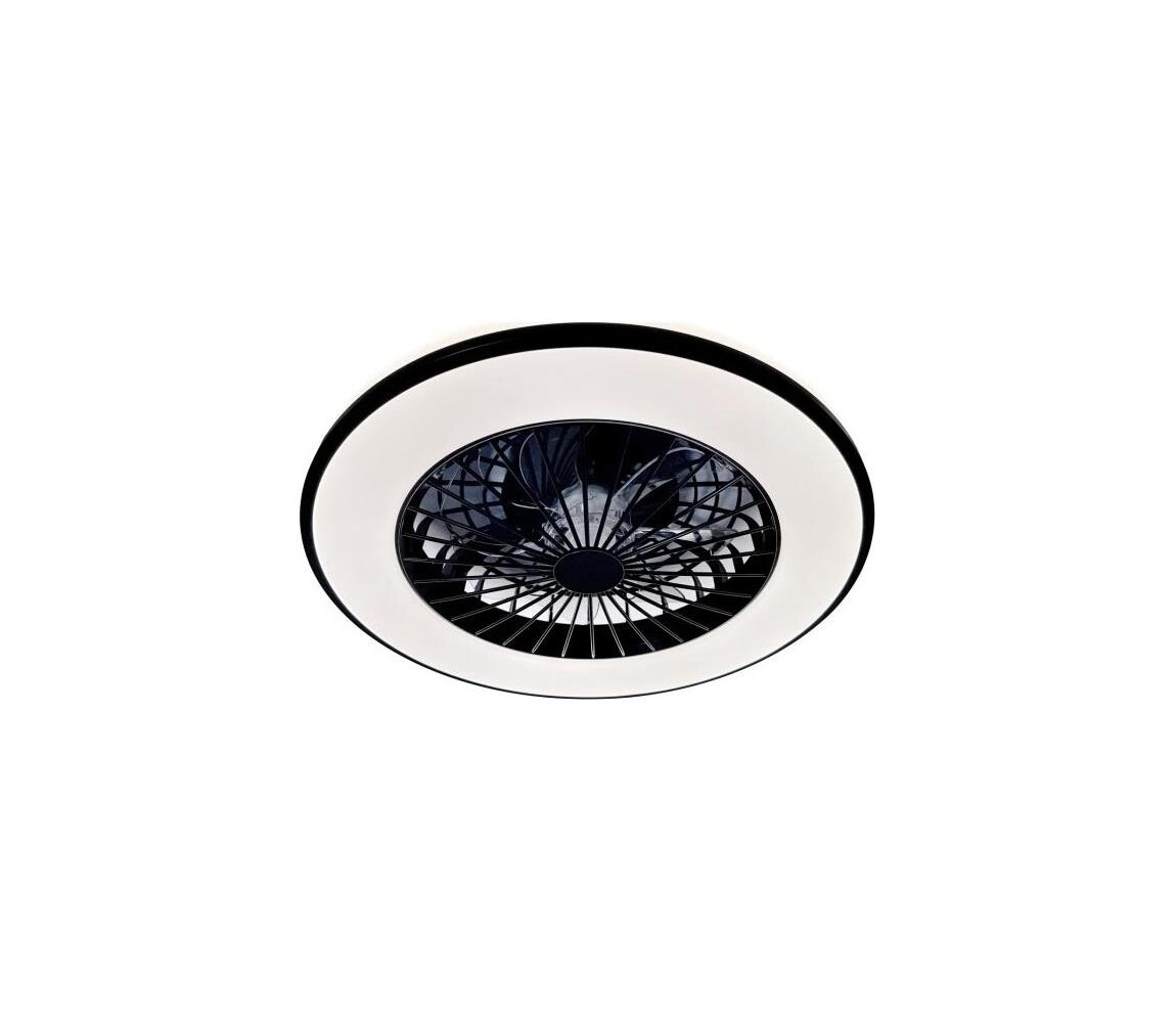 LED Stm stropní svítidlo s látorem VENTELUX LED/48W/230V černá + DO 004593