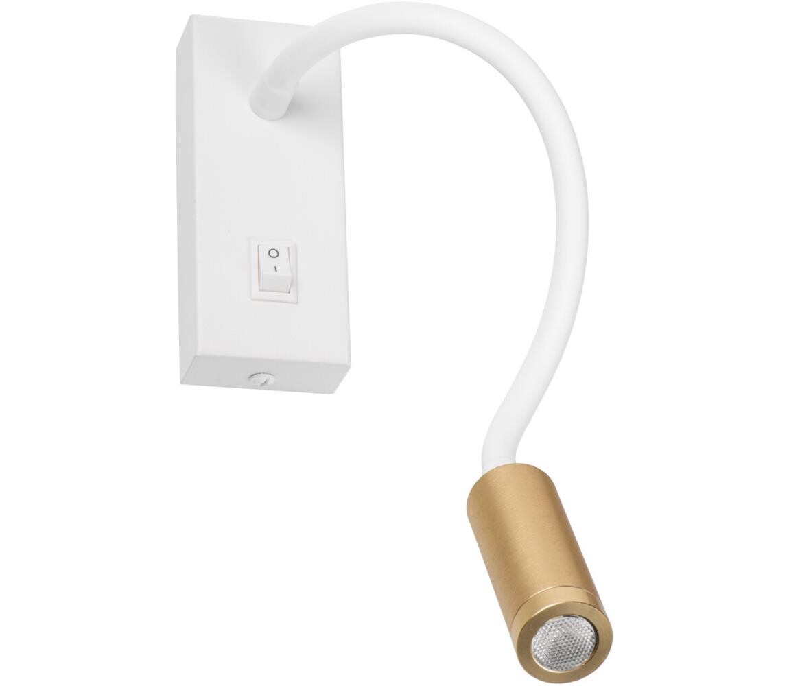 32518 - LED Flexibilní lampička TONIL LED/3,3W/230V bílá/zlatá 32518