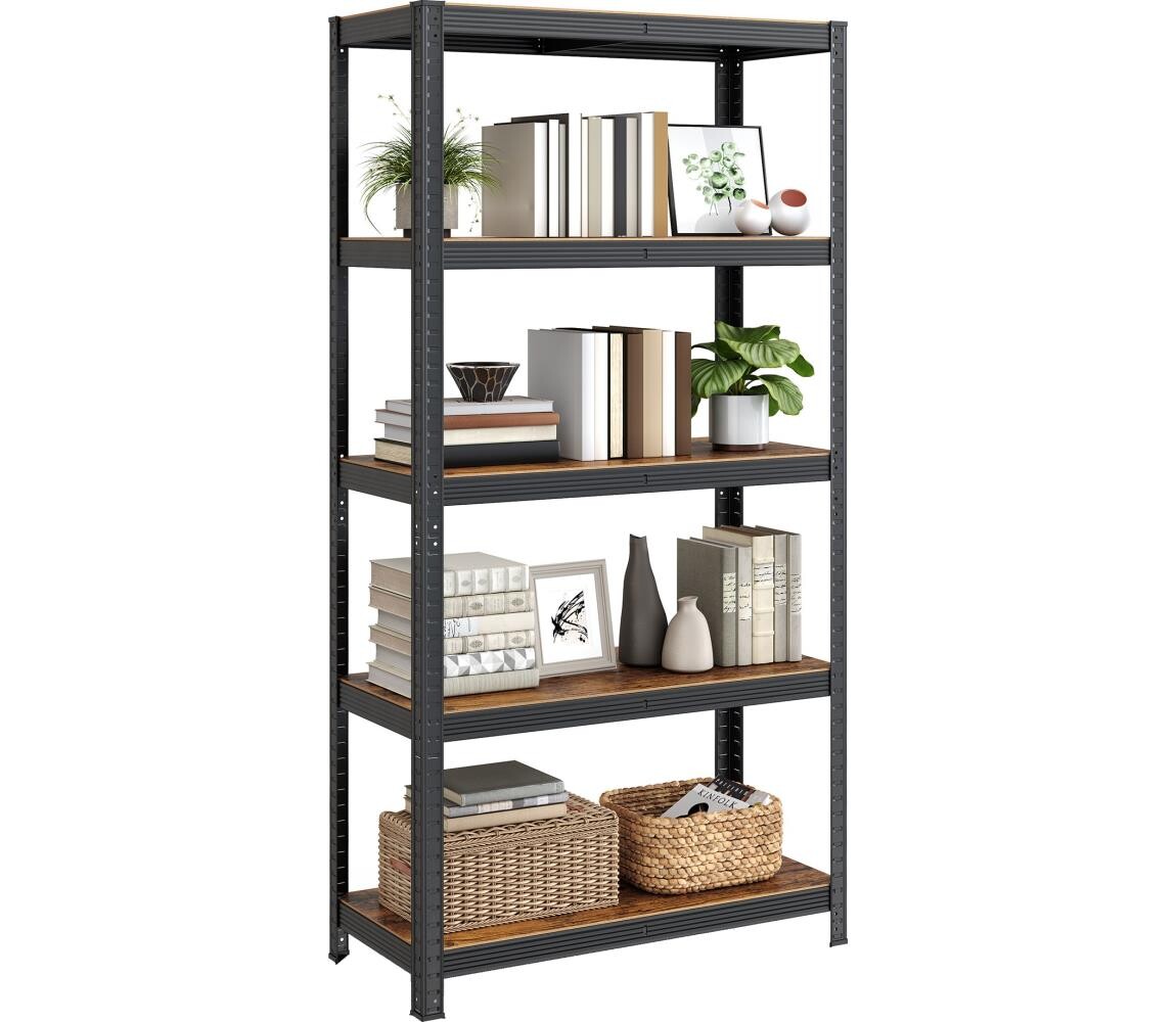 Regál ORDIFY hnedá/černá GLR040B11