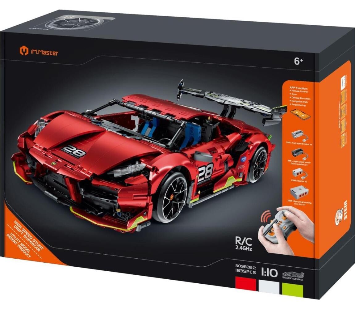 iM.Master - Stavebnice terénní auto 2xAA 1835 dílků + dálkové ovládání 00800635