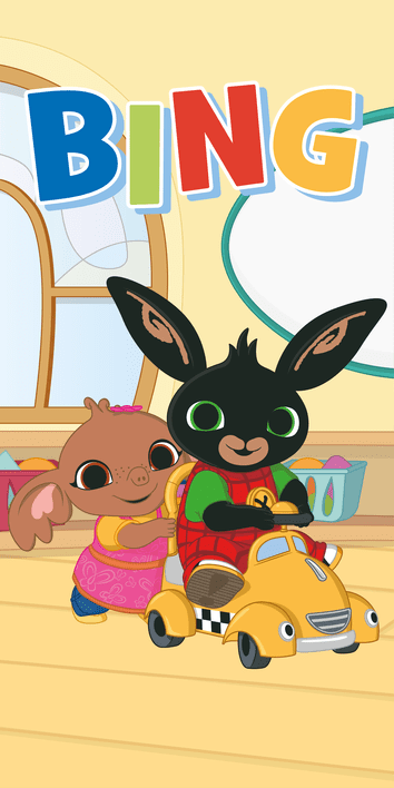 Jerry Fabrics Bavlněná froté osuška 70x140 cm - Králíček Bing 