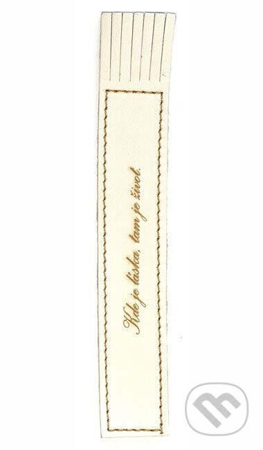 Záložka Kde je láska, tam je život - Macoli Hand Made