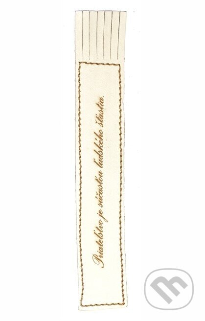 Záložka Priateľstvo je súčasťou ľudského šťastia - Macoli Hand Made