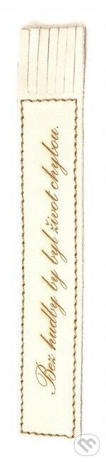 Záložka Bez hudby by byl život - Obaly na knihy