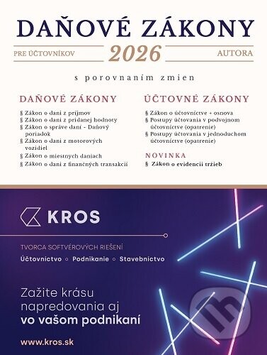 Daňové zákony pre účtovníkov 2026 - Porada s.k.