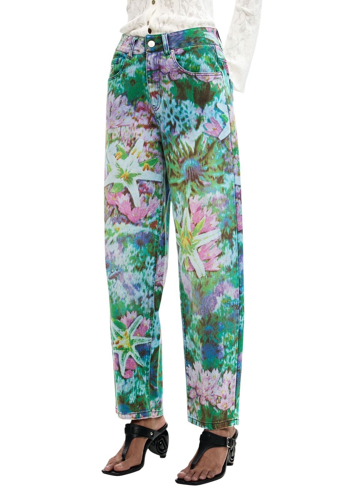 Desigual dámské vzorované džíny