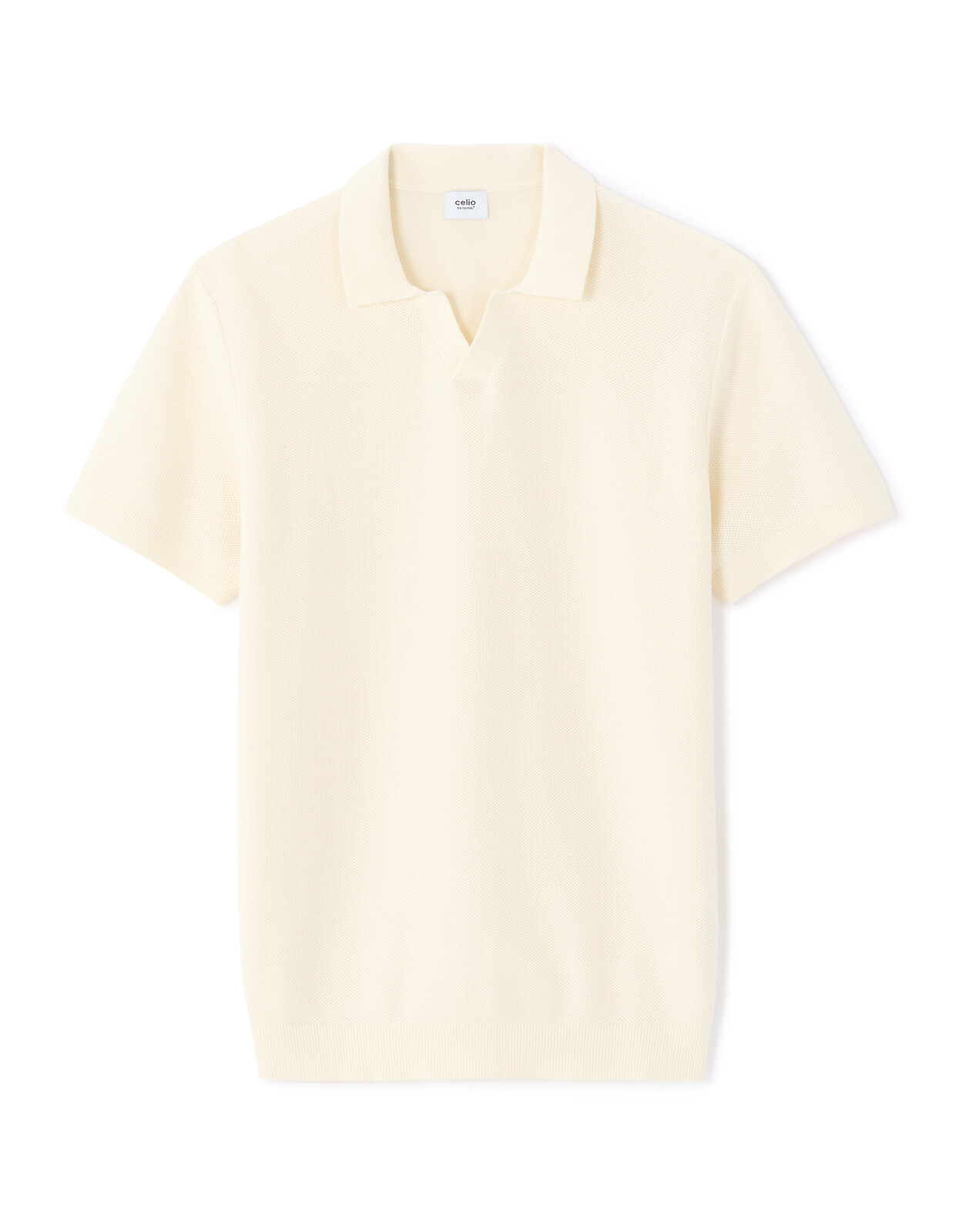 Krémové pánské polo triko Celio