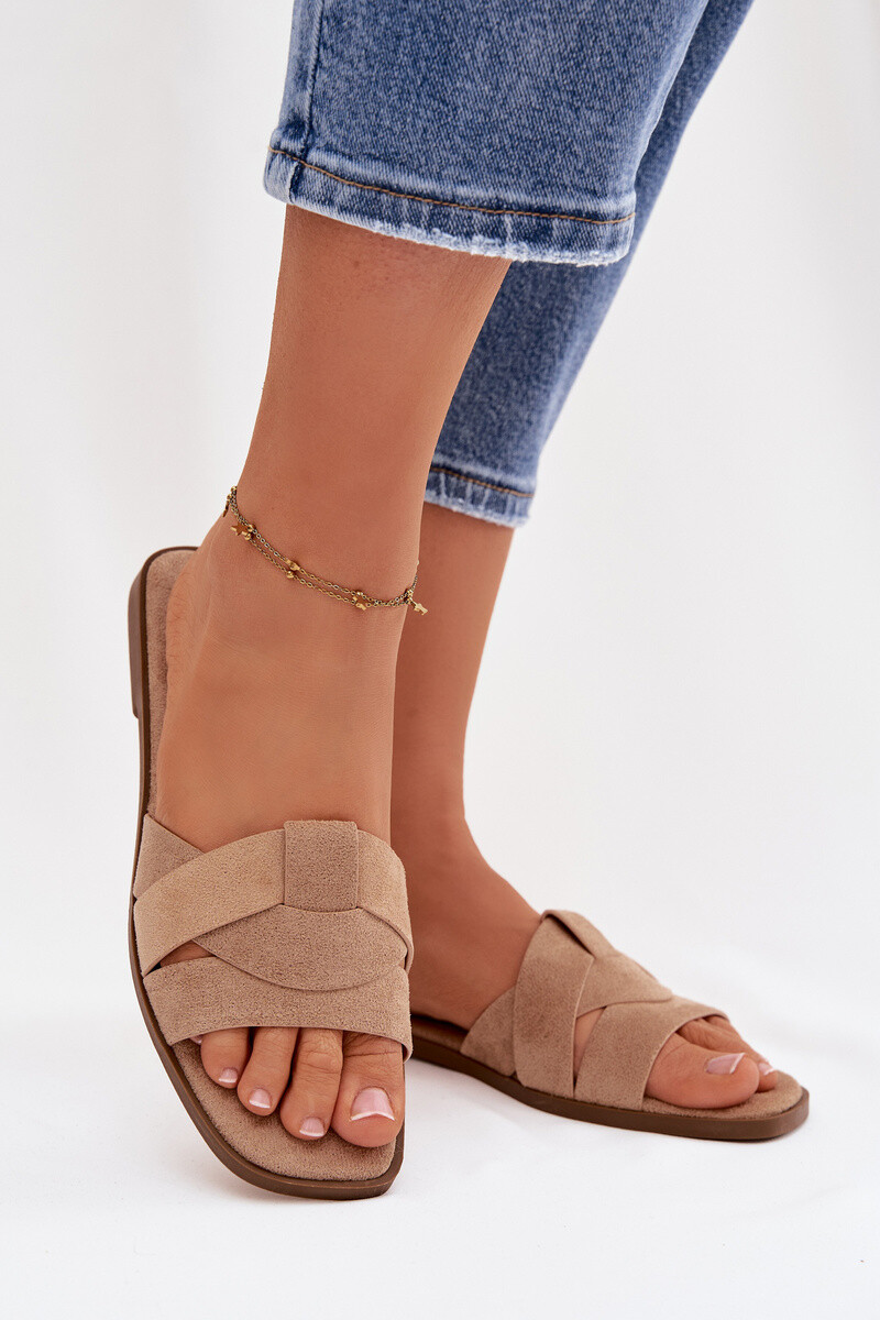 Dámské pantofle Florane z eko semiše