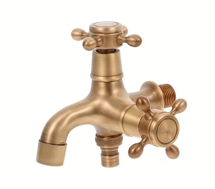 Eco produkty Zahradní dvojitý ventil  - výtokový ventil se dvěma vývody 1/2