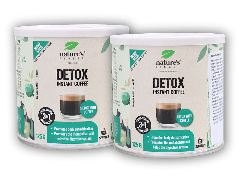 Nature's Finest 2x Detox Coffee 125g