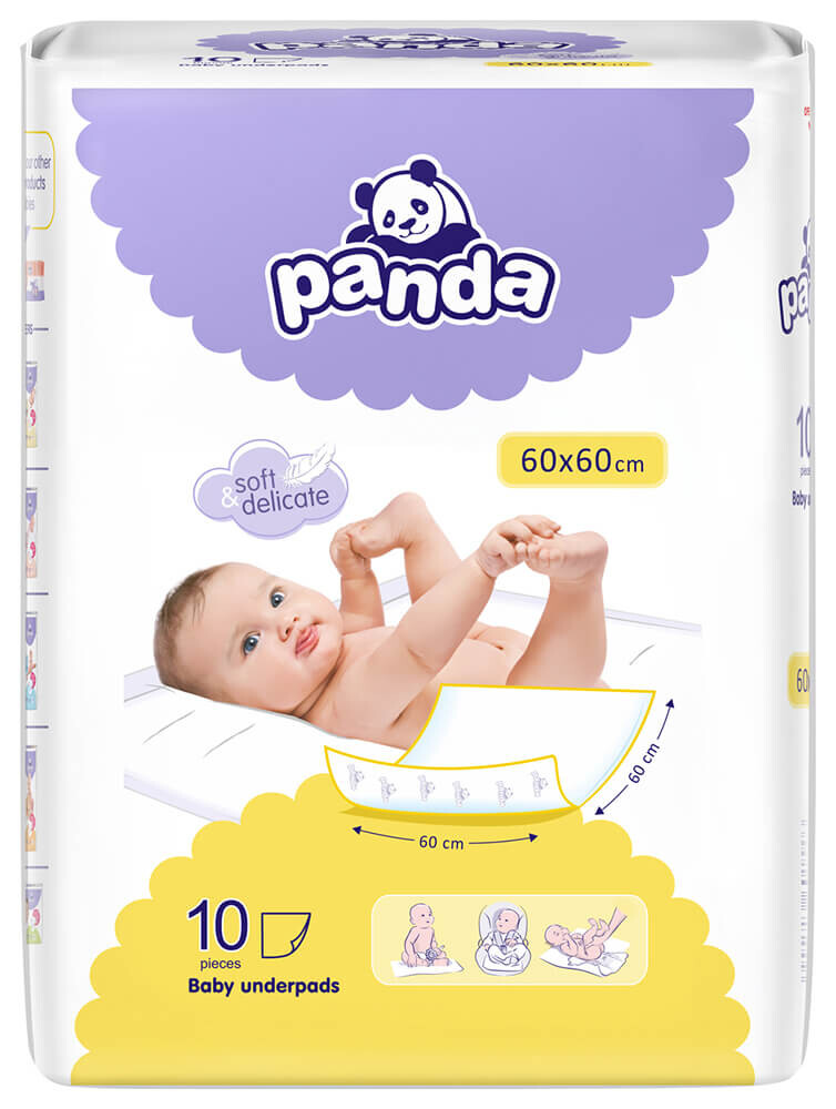 PANDA Dětské přebalovací podložky 10 ks