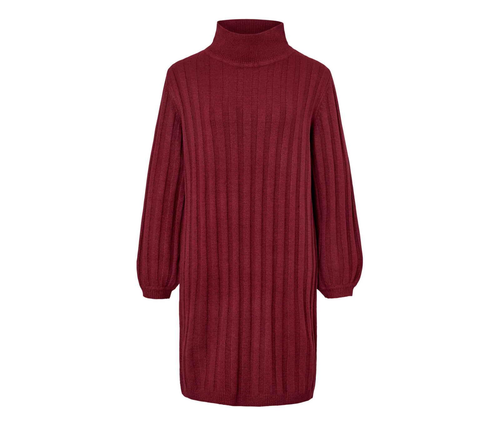 Tchibo - Šaty ze žebrované pleteniny se stojáčkem - pro ženy - vel. XL 48/50 - barva: červená