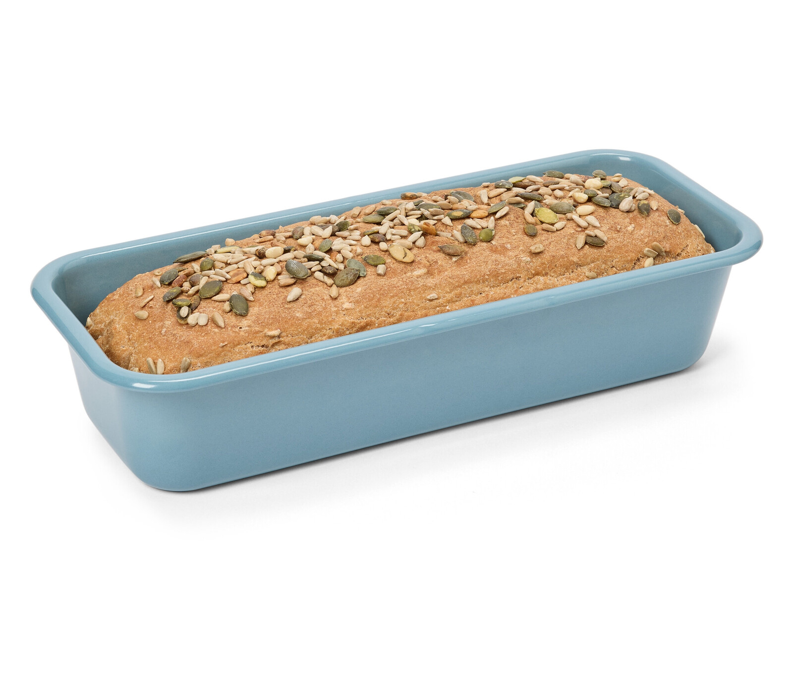 Tchibo - Smaltovaná hranatá forma na pečení - barva: modrá