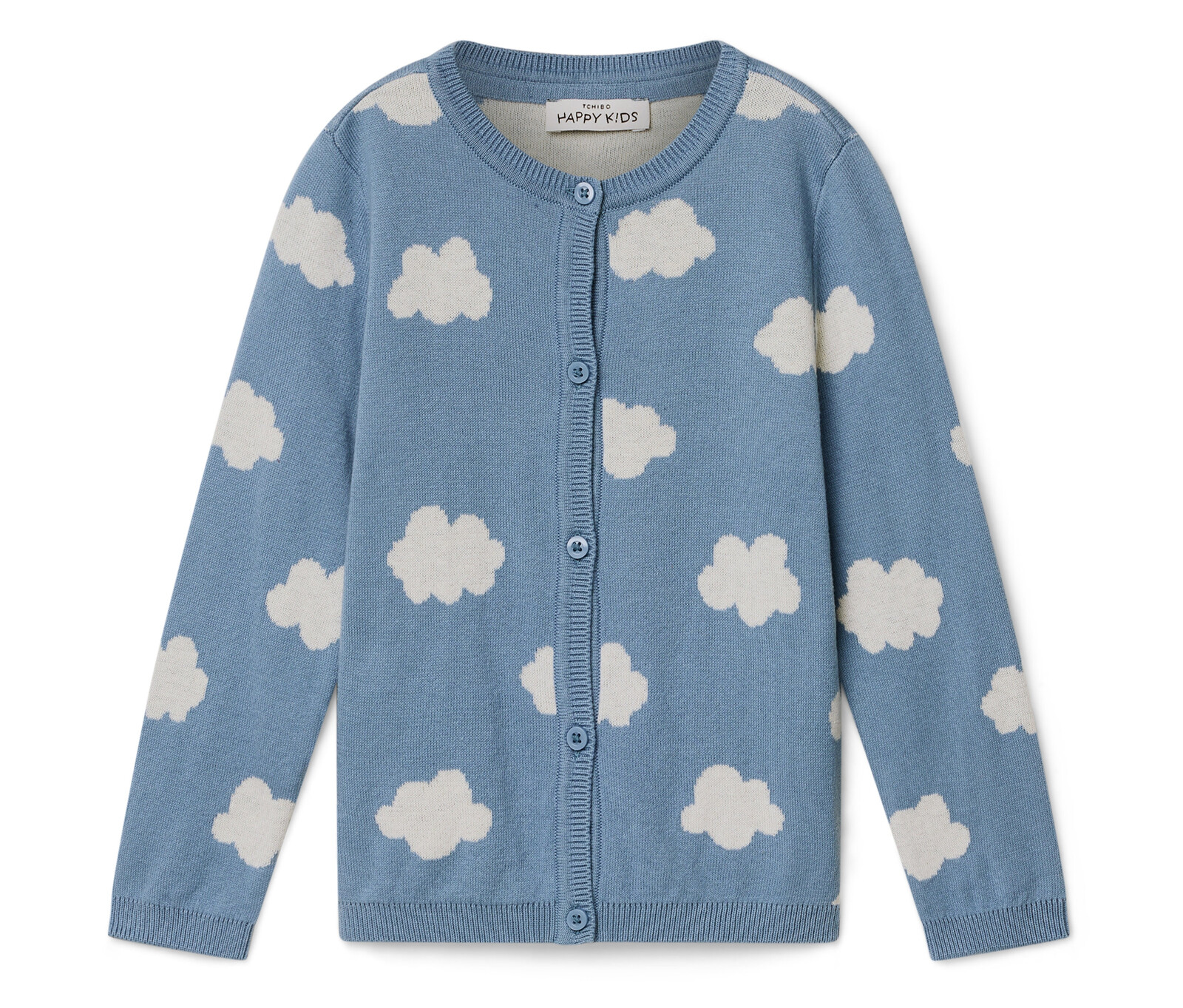 Tchibo - Dívčí pletený svetr - pro miminko - vel. 86/92 - barva: modrá