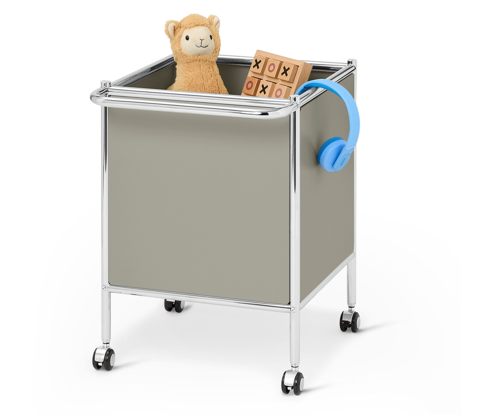 Tchibo - Kovový vozík »Cn3 Kids« s kolečky - barva: šedá