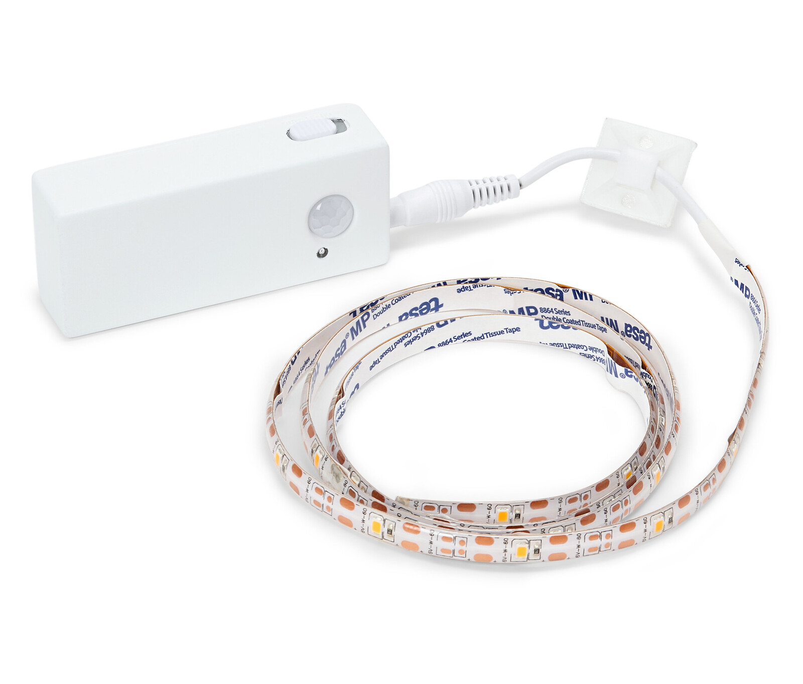 Tchibo - LED světelný pásek s pohybovým senzorem - barva: bílá