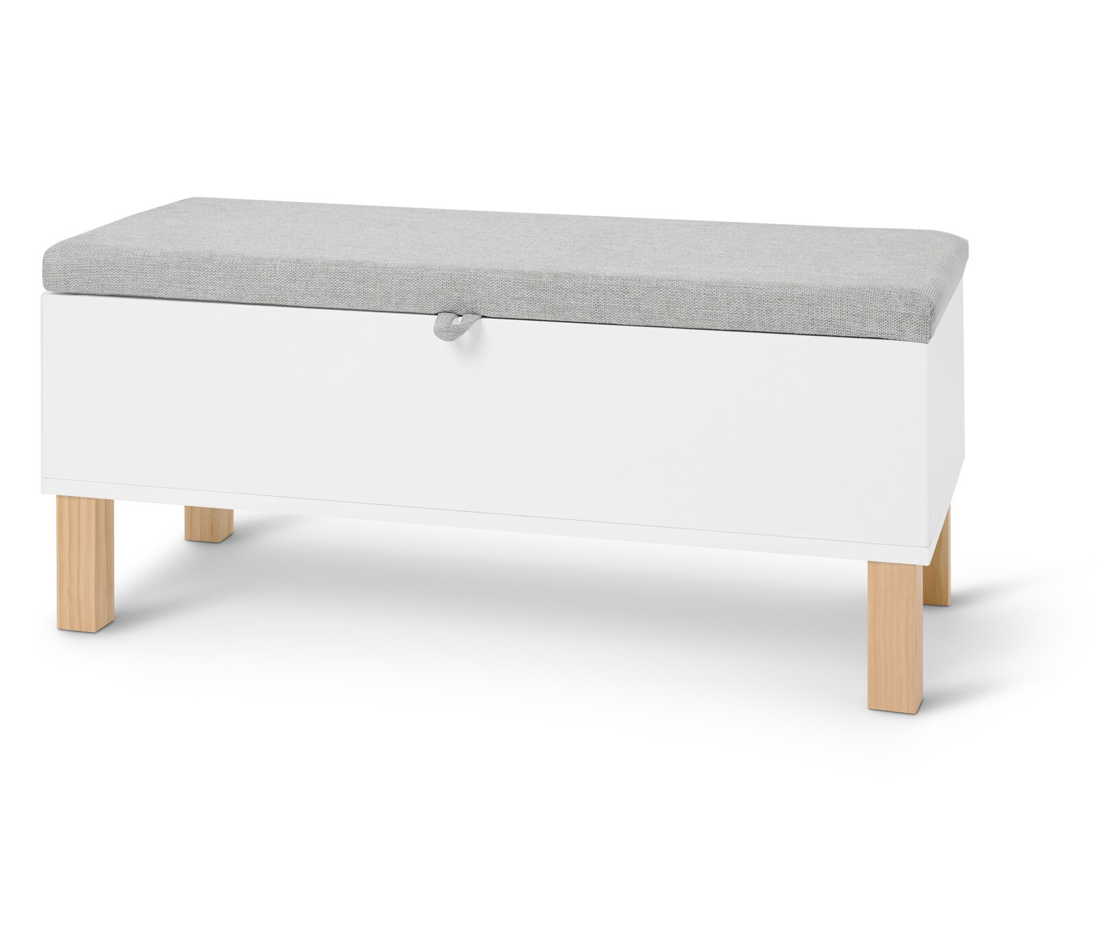 Tchibo - Dětská lavice s úložným prostorem »Leira« s polstrovaným víkem - barva: bílá