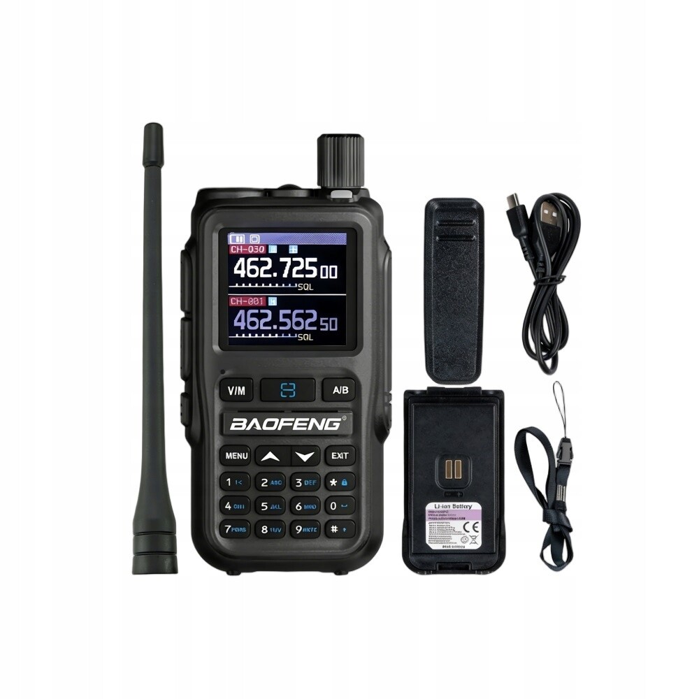 Vysílačka radiotelefon Baofeng UV-5R Eu Mini Vhf Uhf Letecké Pásmo