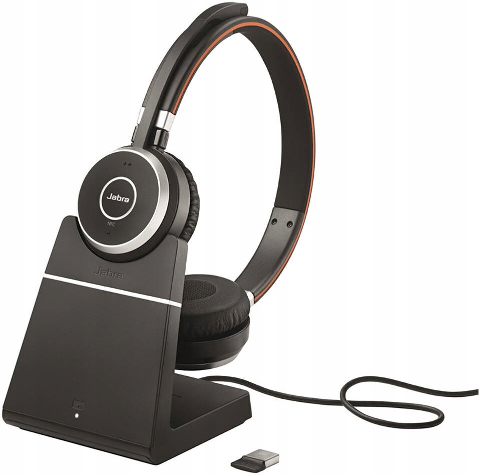 Sluchátka do uší Jabra Evolve 65 Ms Stereo Nabíjecí Stanice