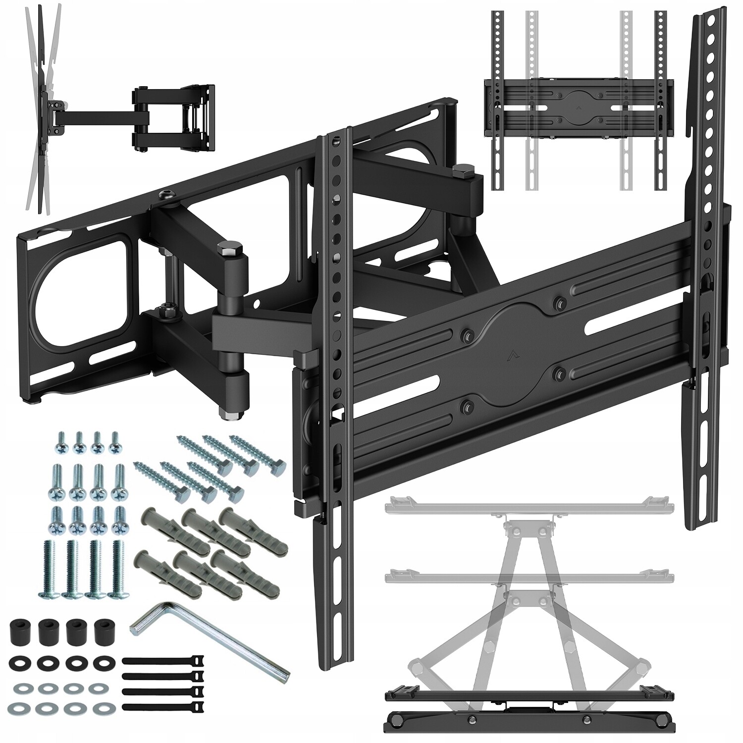 Nastavitelný pohyblivý držák na stěnu, věšák na televizor 37-70 palců, televizor Vesa