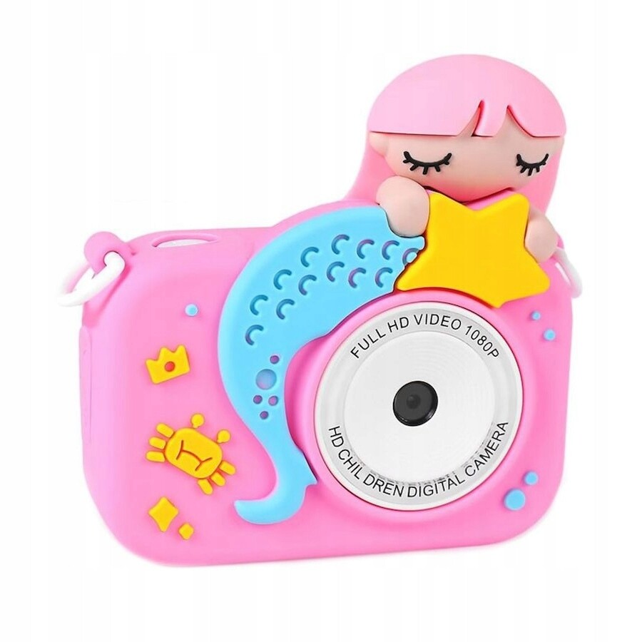 Mg CR12 Mermaid dětský fotoaparát 32GB karta, růžový