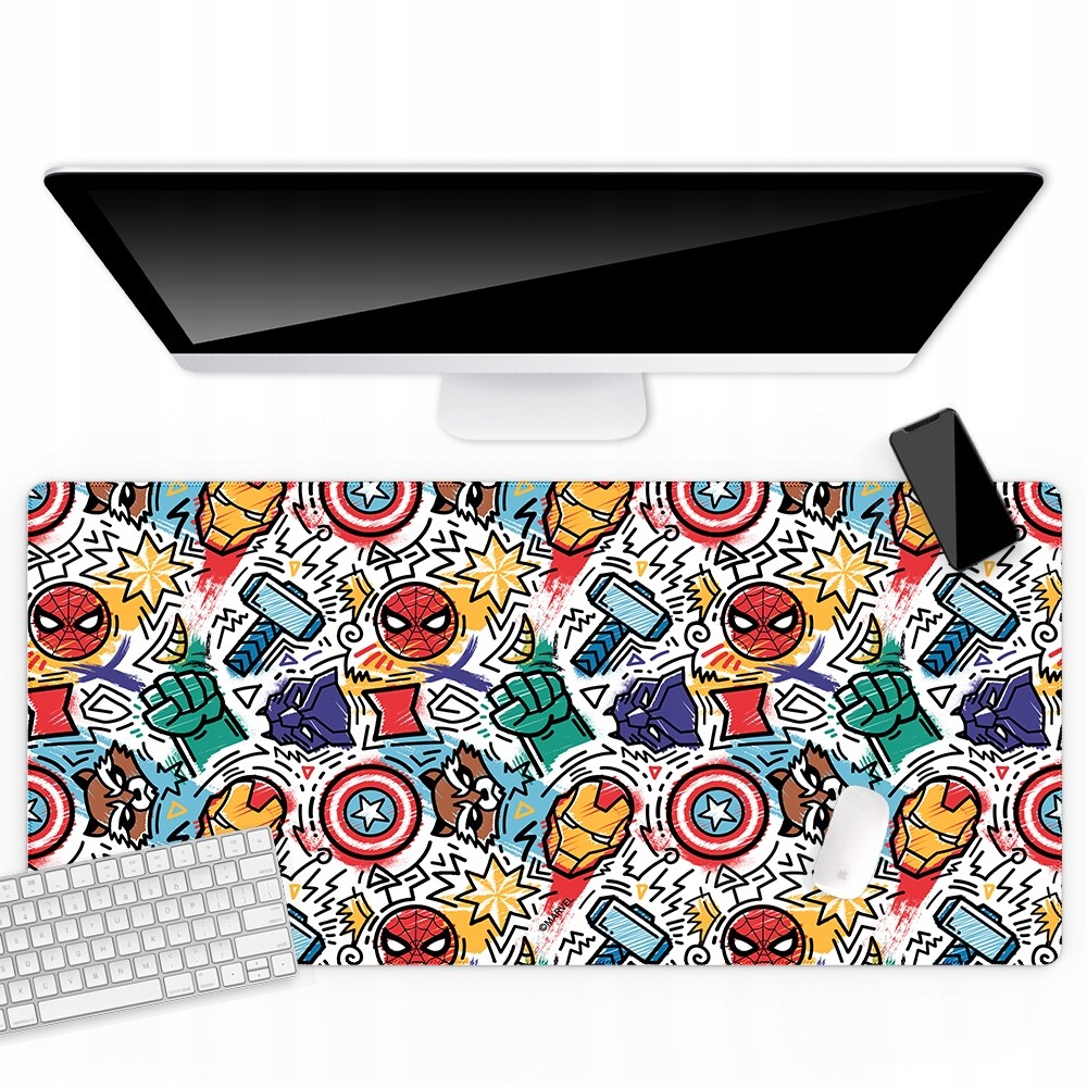 Podložka na psací stůl 80x40 cm Marvel Avengers Dárek Bonus