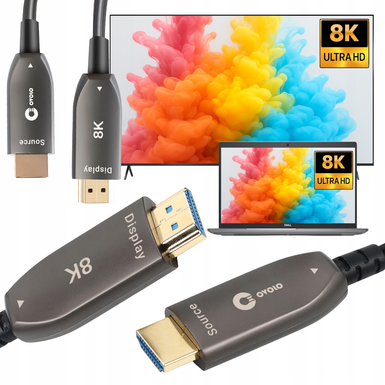 Dlouhý Hdmi kabel Aoc 20 m optický 8K pro optický Uhd Projektor