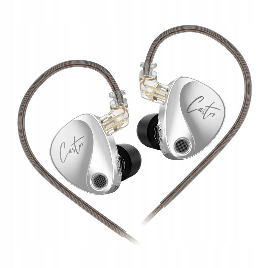 Kz Castor dynamická HiFi sluchátka do uší, černá