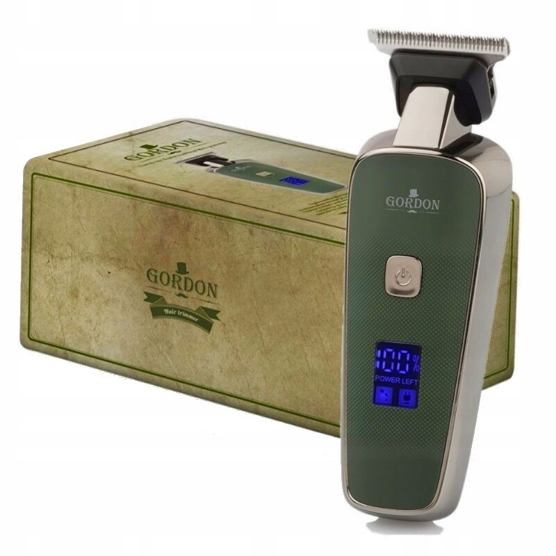 Bezdrátový Stříhací strojek na vlasy na nulu s displejem Gordon