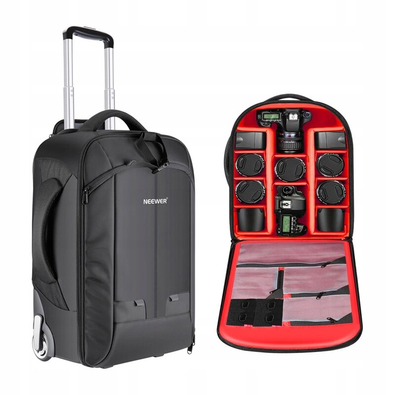 Neewer NW3300 Profesionální Batoh 2v1 Fotografický Přihrádky Notebook 17