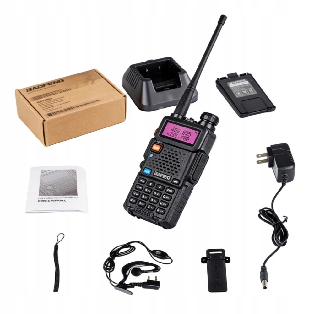 Baofeng UV-5R Htq Usb-c Walkie Radio Vysílačka Scanner