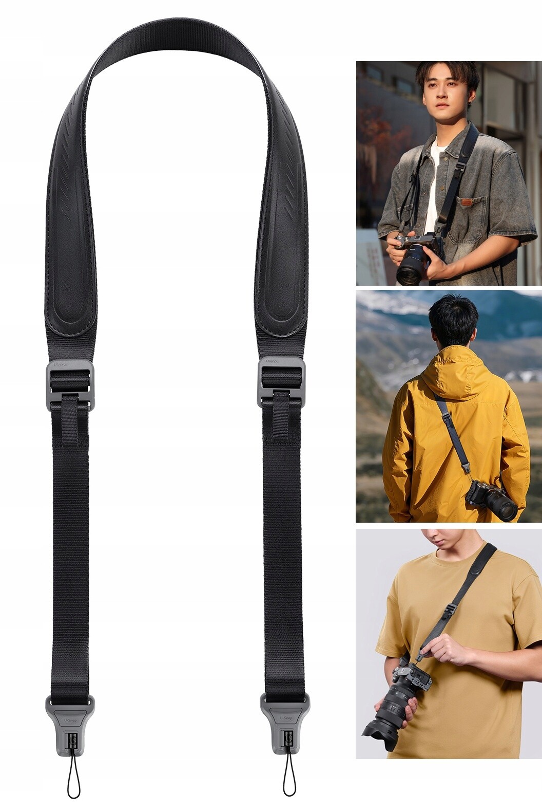 Pásek na krk Rameno Anti-Tangle U-Snap do 60 kg pro fotoaparát Dslr Ulanzi CSS1