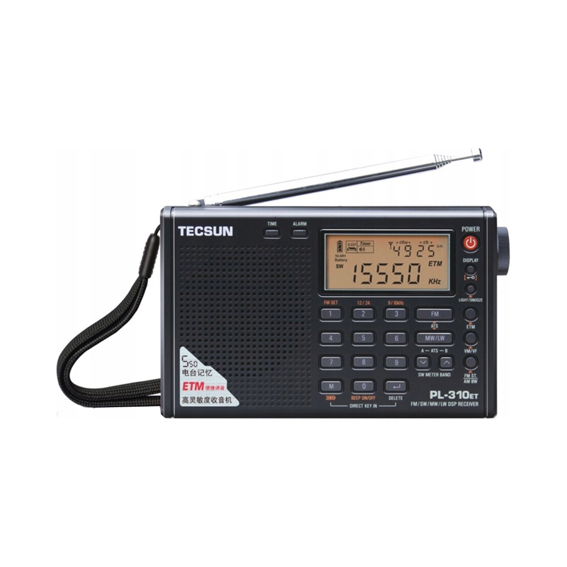 Globální přijímač Tecsun PL-310ET Mw Lw Sw Ukf