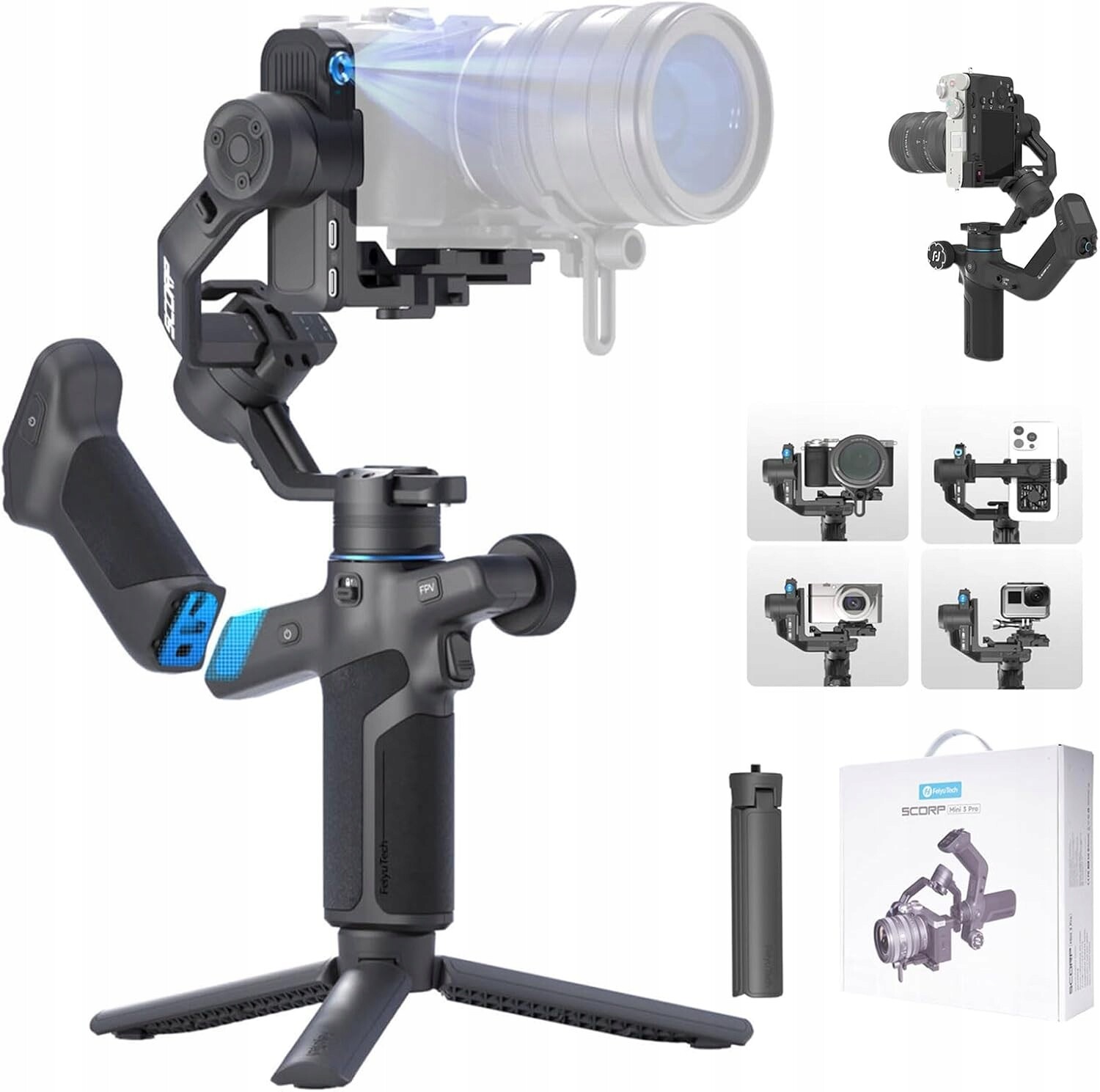 Stabilizátor (gimbal) FeiyuTech Scorp 3 mini Kit černý