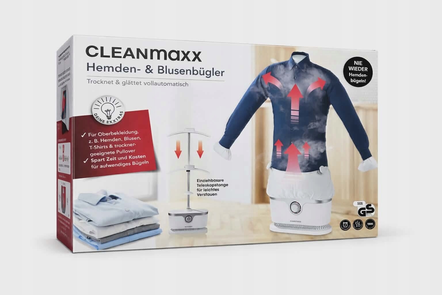 Žehlička Na Košile Parní Stanice 1800W Žehlení A Sušení gadget pro domácnost