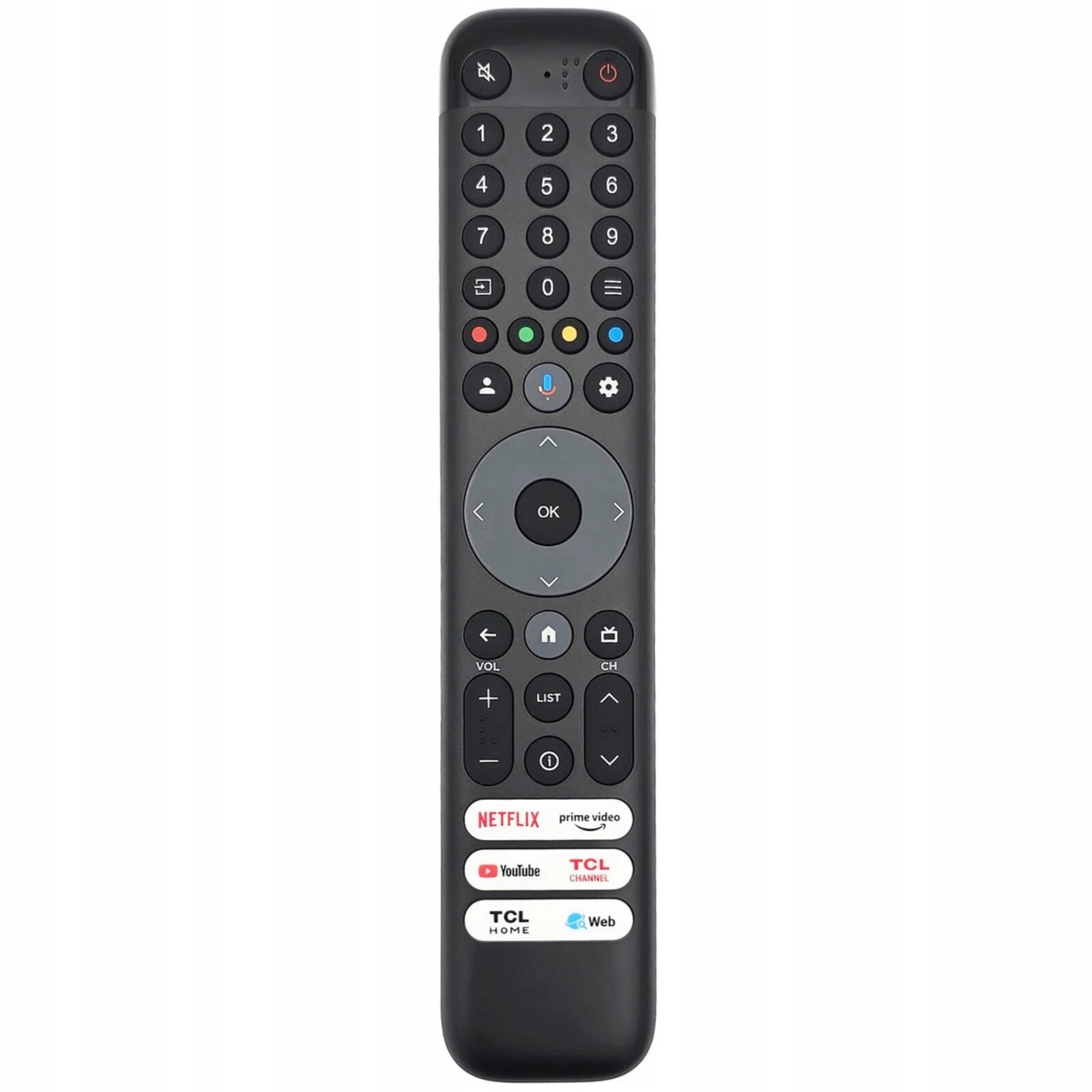 Dálkový Ovladač RC833 GUB1 Hlasový Pro Tcl Netflix Youtube Prime Video