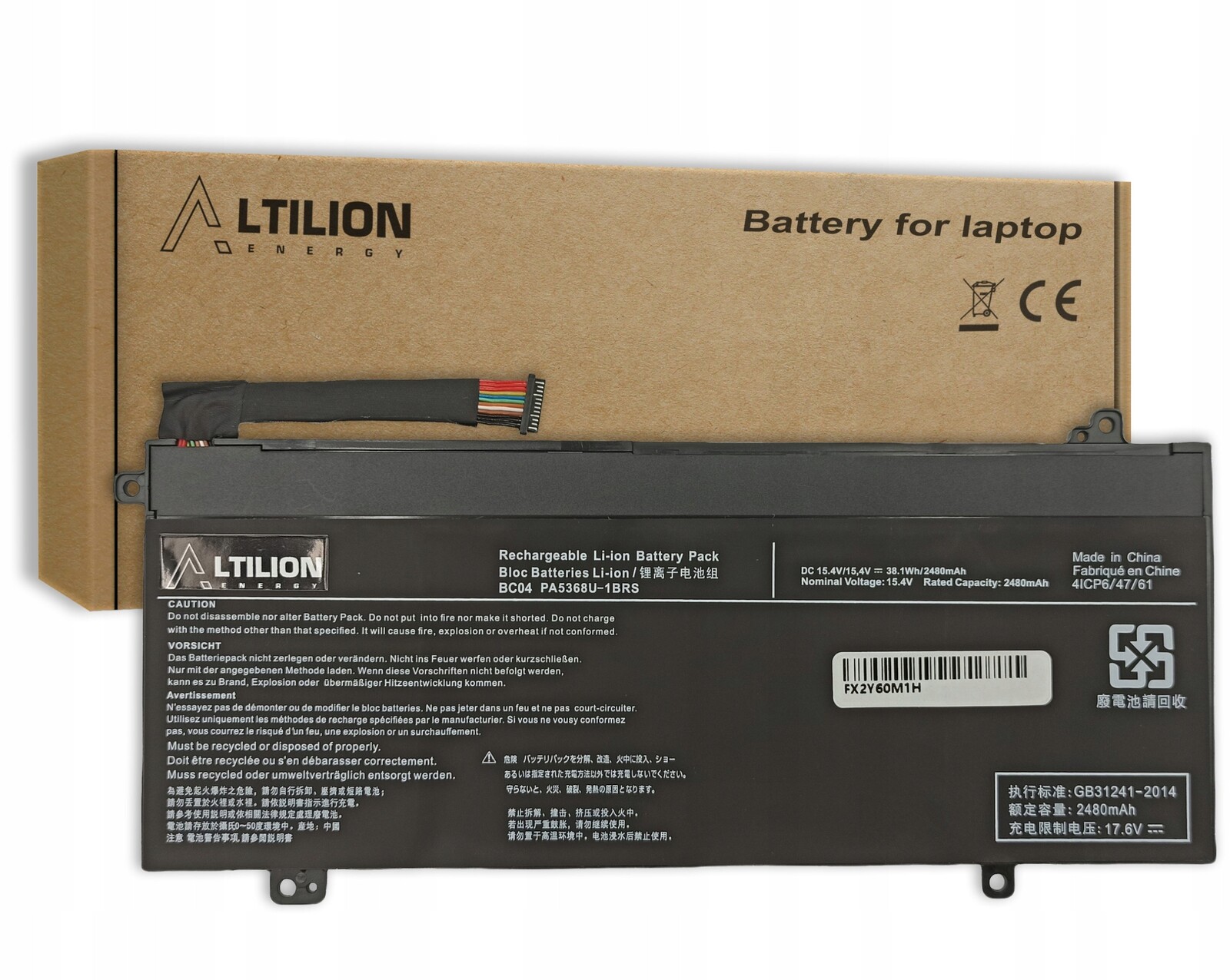 Baterie PA5368U-1BRS pro Toshiba Dynabook Satellite Pro L40 L50