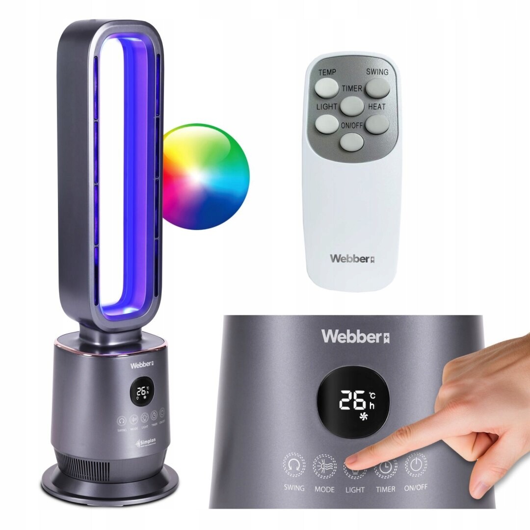 Webber Keramický termoventilátor s ventilátorem Webber TWB1830