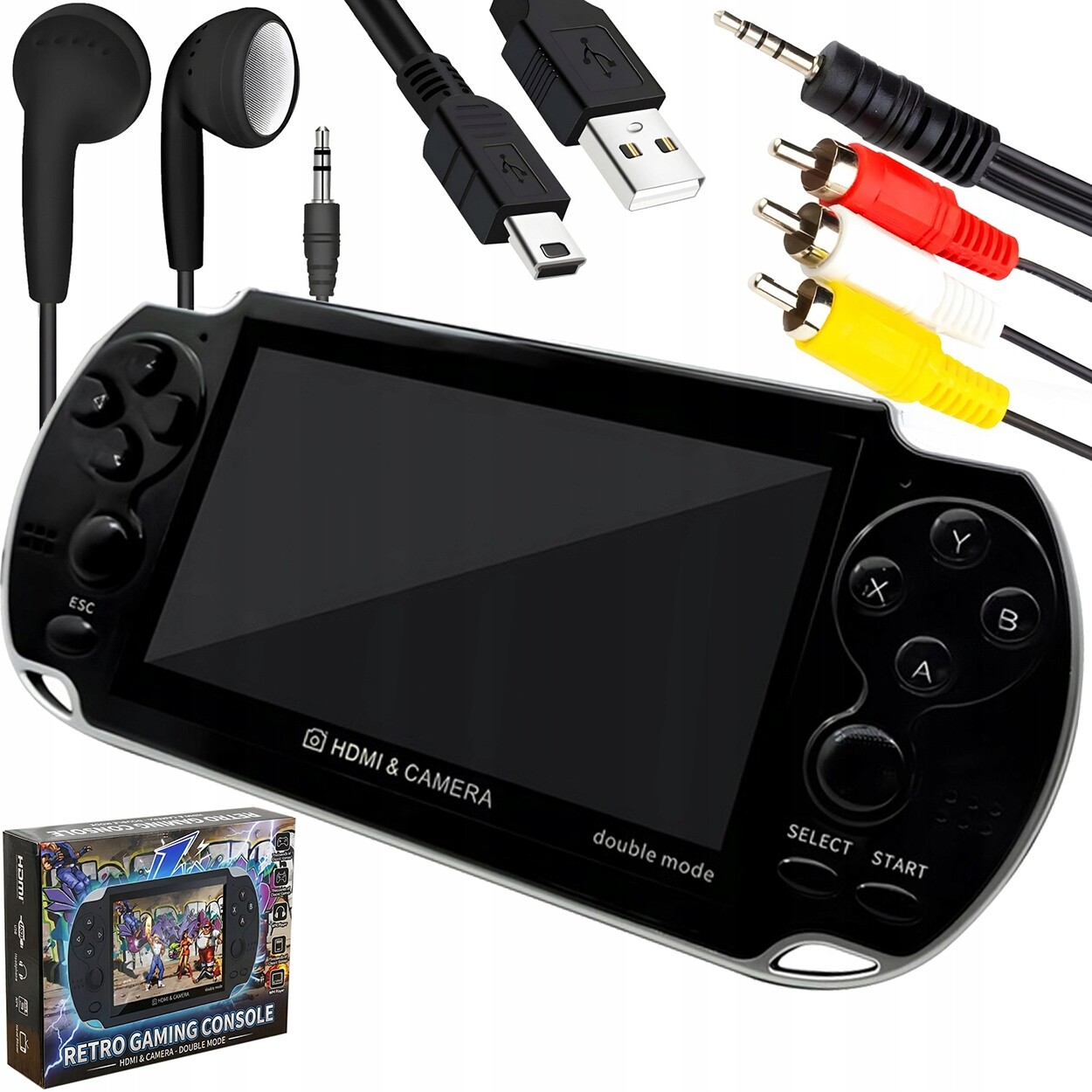 Mini Konzola Retro 1000 Her Pl Menu Hdmi Sdcard 5,1