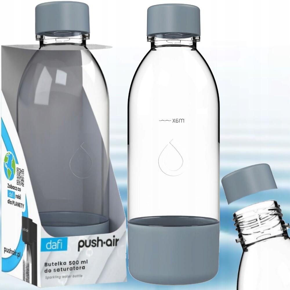 Lahev Na Pití láhev Dafi PushAir pro saturátor 0,5 l ocelová